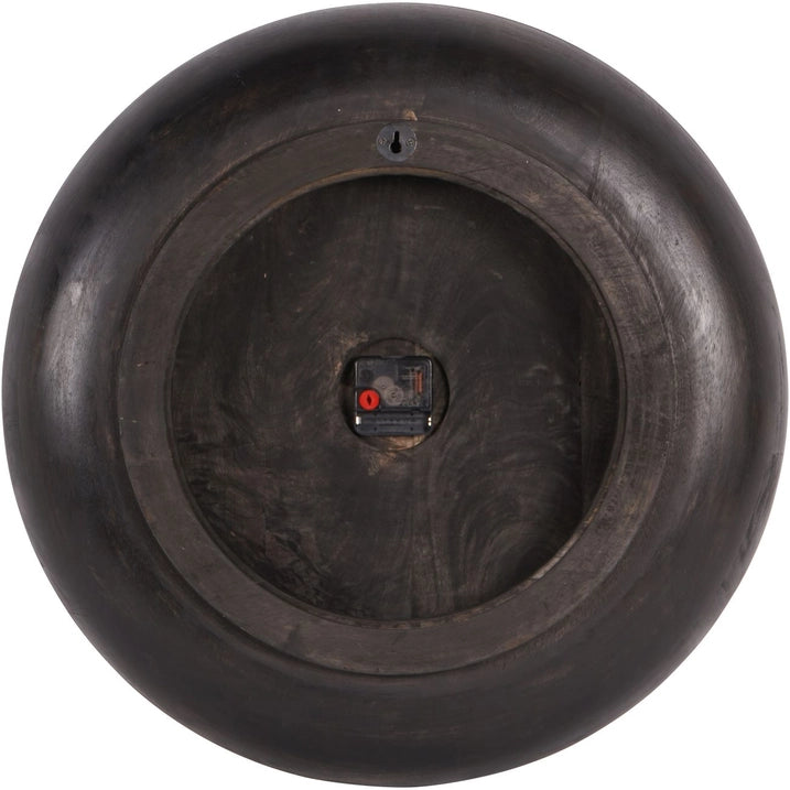 Battery Operated Mango Wood Bowl Wall Clock