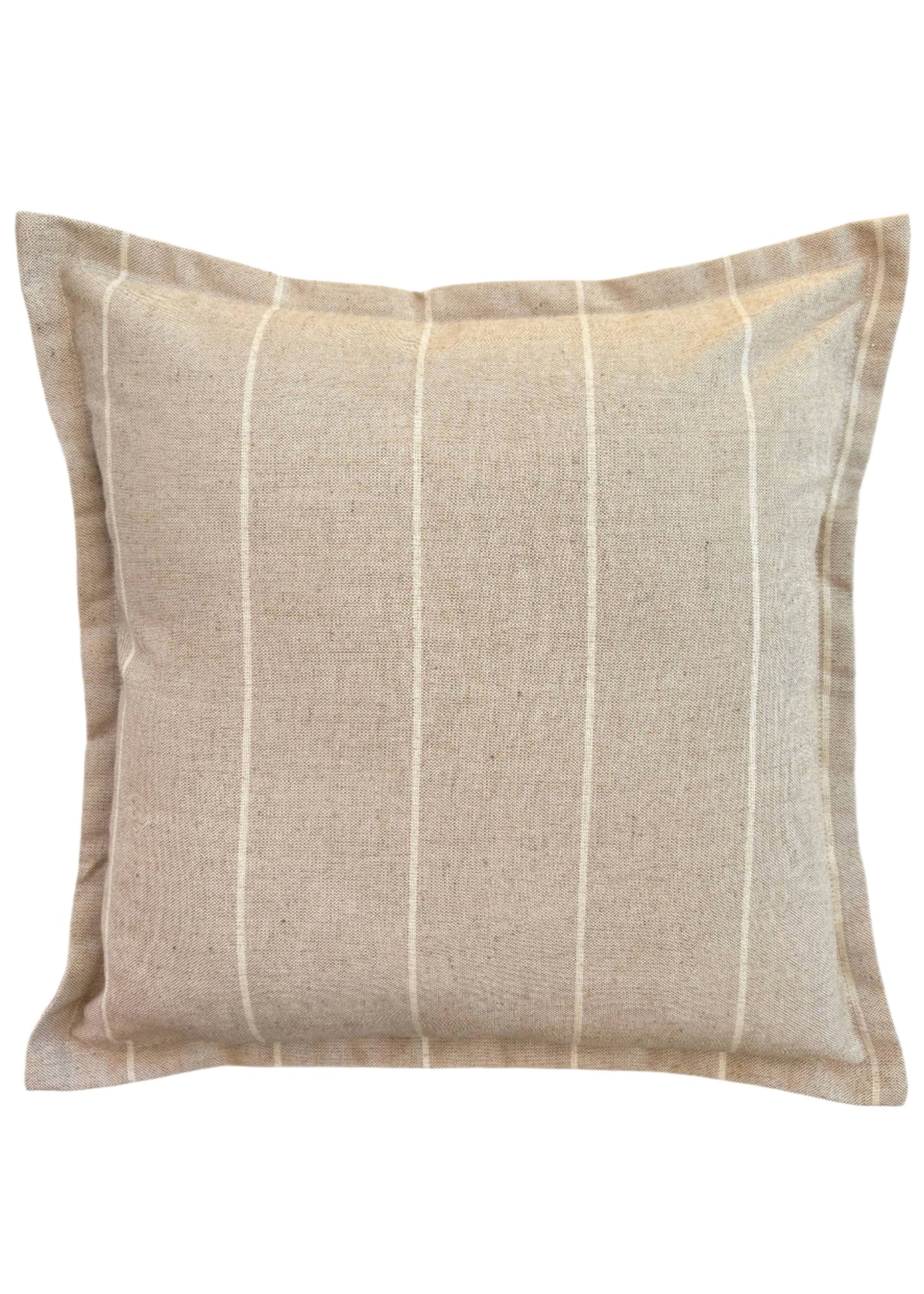 Ennis Beige and Cream Stripe Cushion