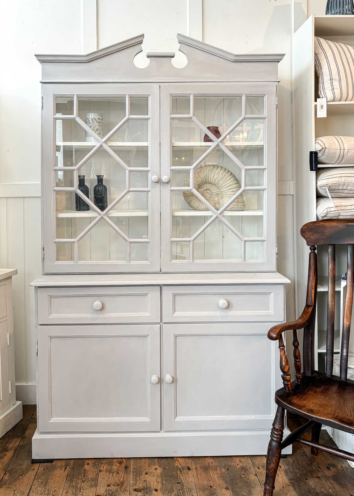 Grey Glazed Cabinet