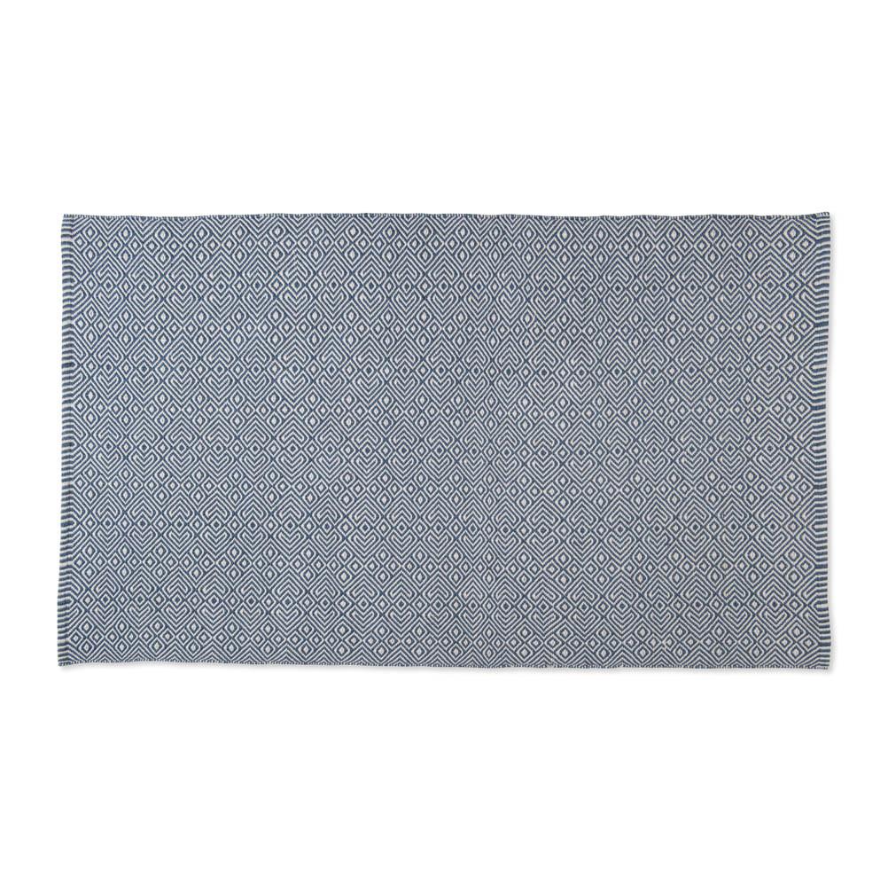 Weaver Green Navy Floor Rug