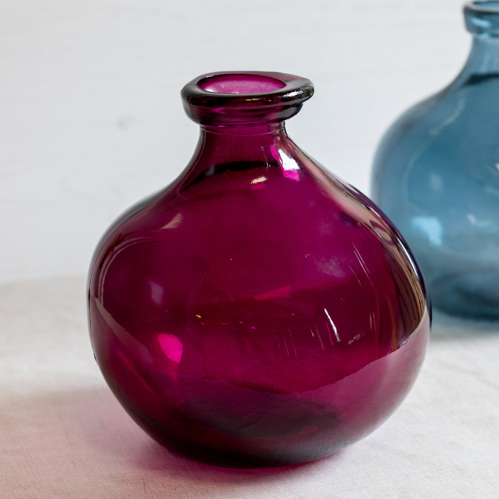 Mulberry Blown Glass Vase 18cm