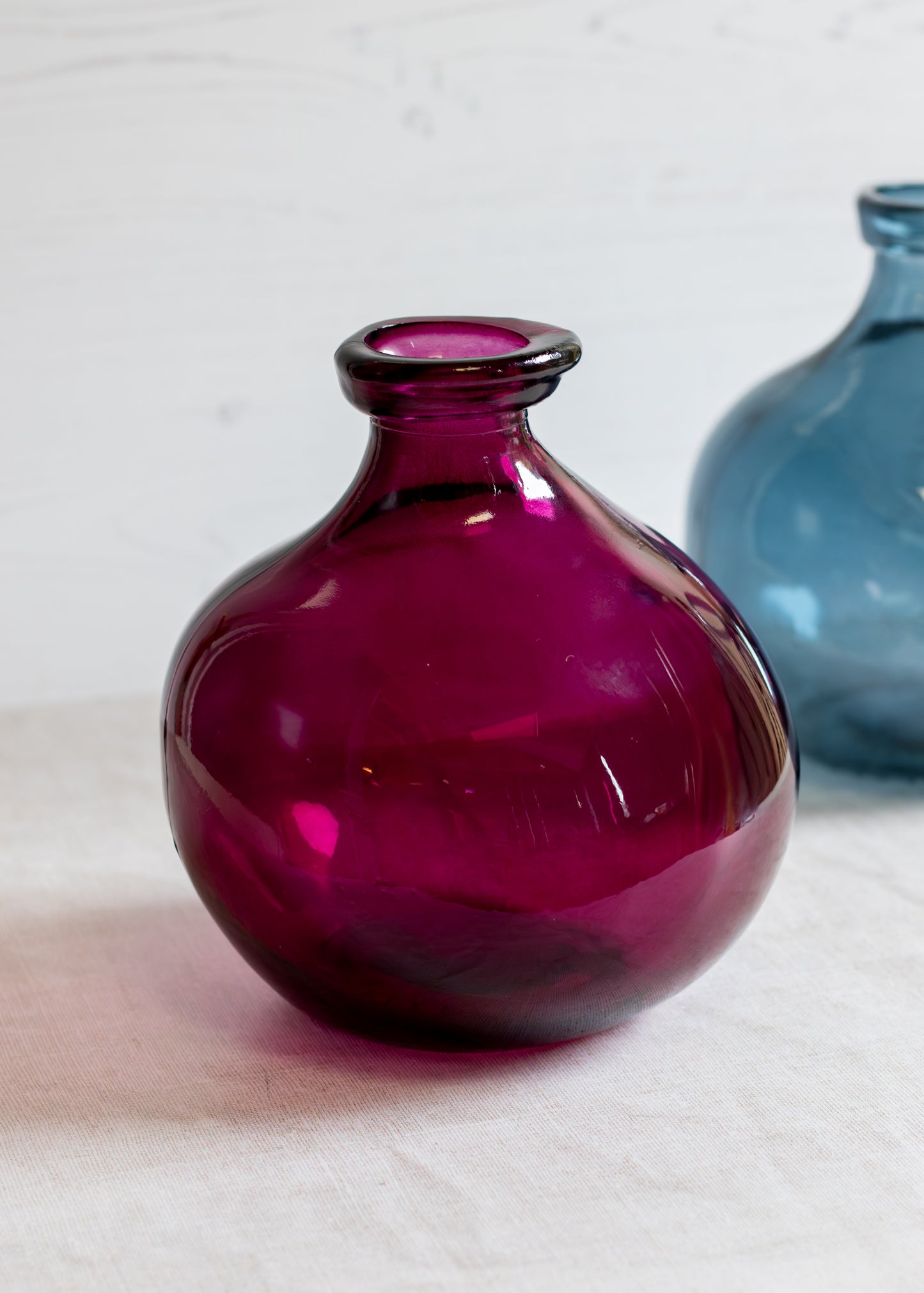 Mulberry Blown Glass Vase 18cm