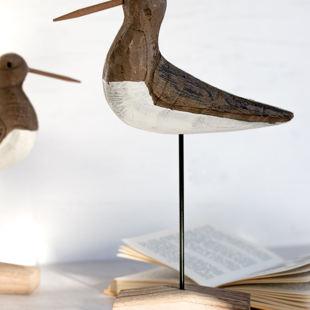 24cm Wooden Bird Sculpture