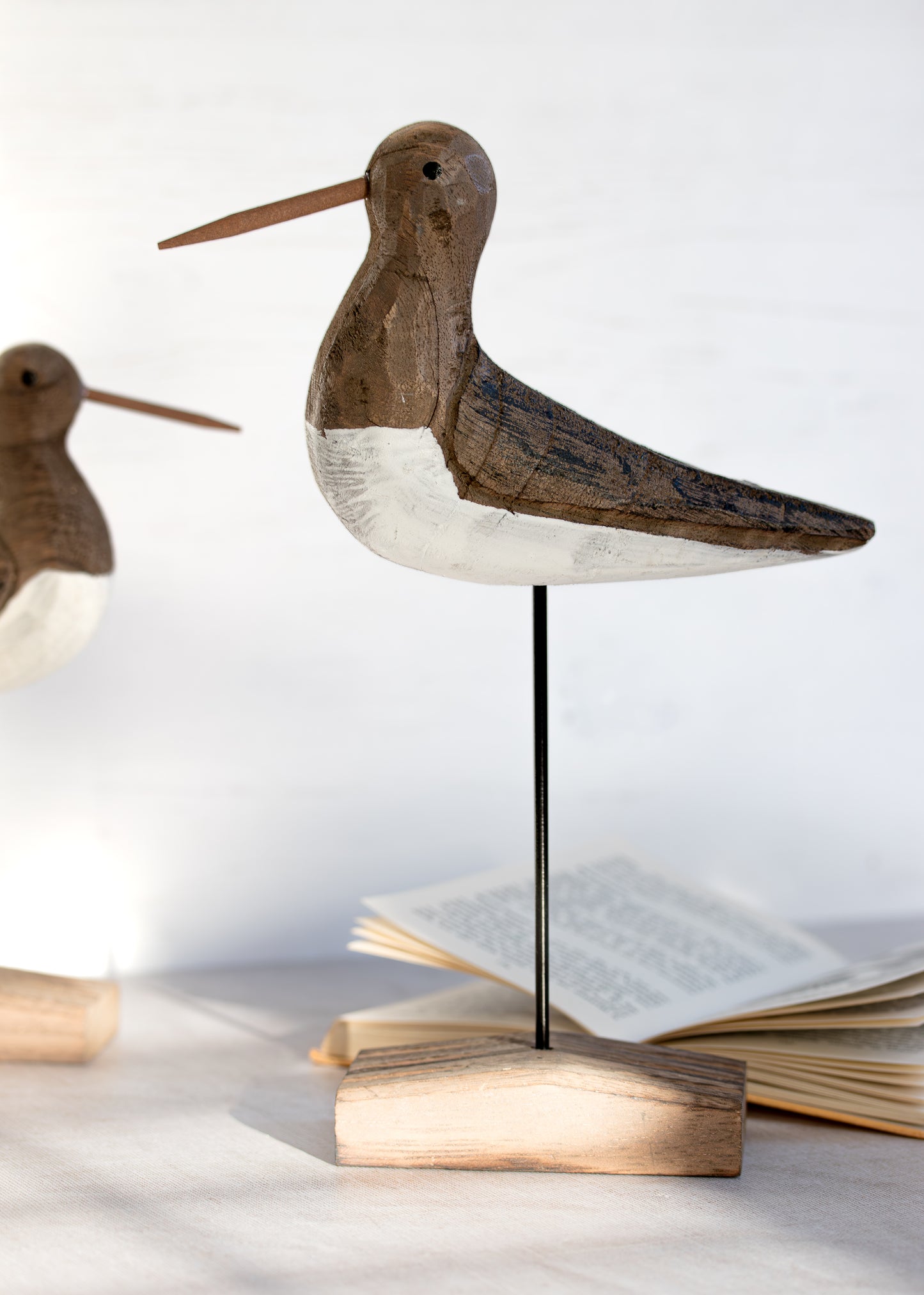 24cm Wooden Bird Sculpture