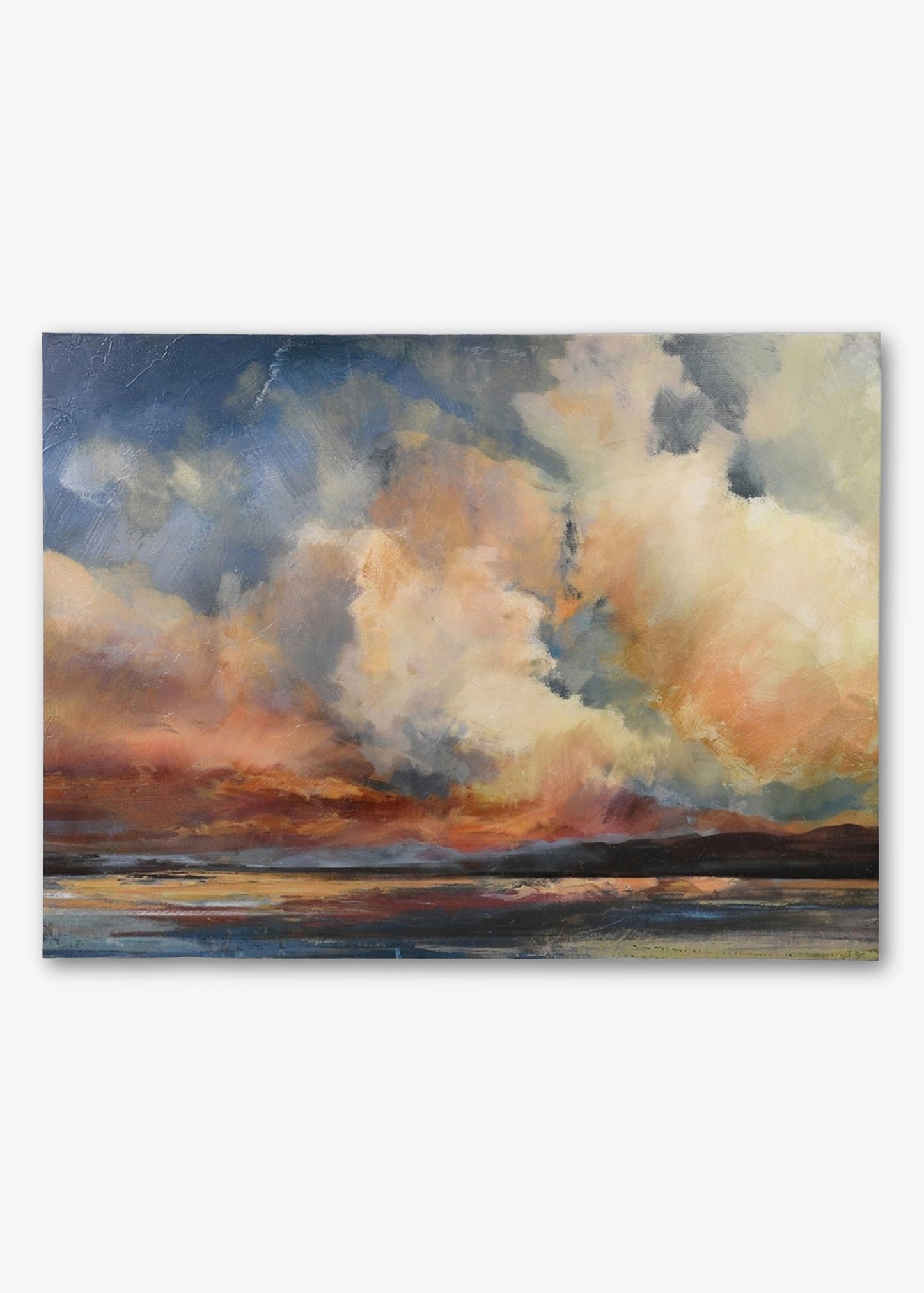 Abstract Clouds Canvas Print in Earthy tones