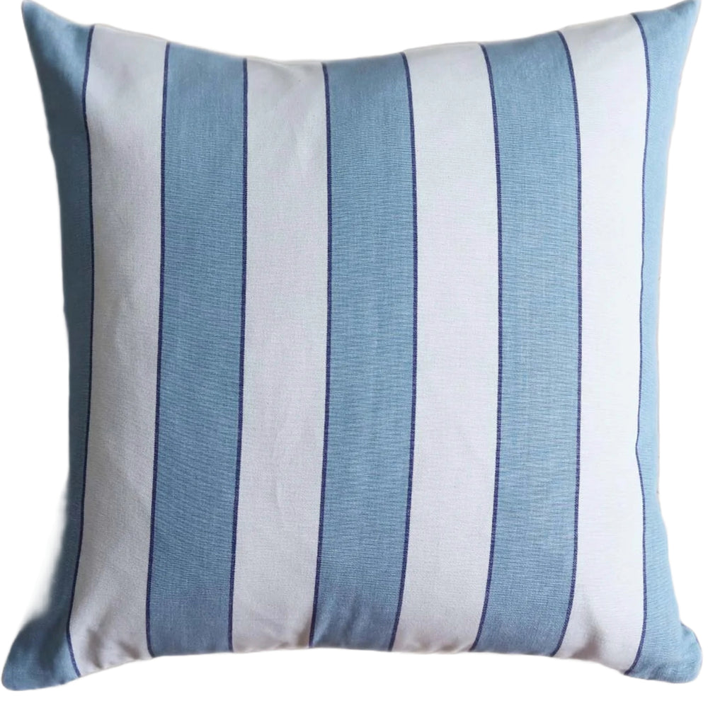 Biggie Best Finchley Stripe Blue & White Cushion