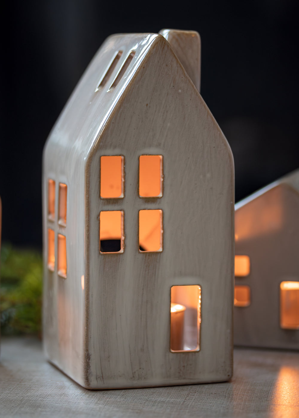 Ceramic Tealight House Large