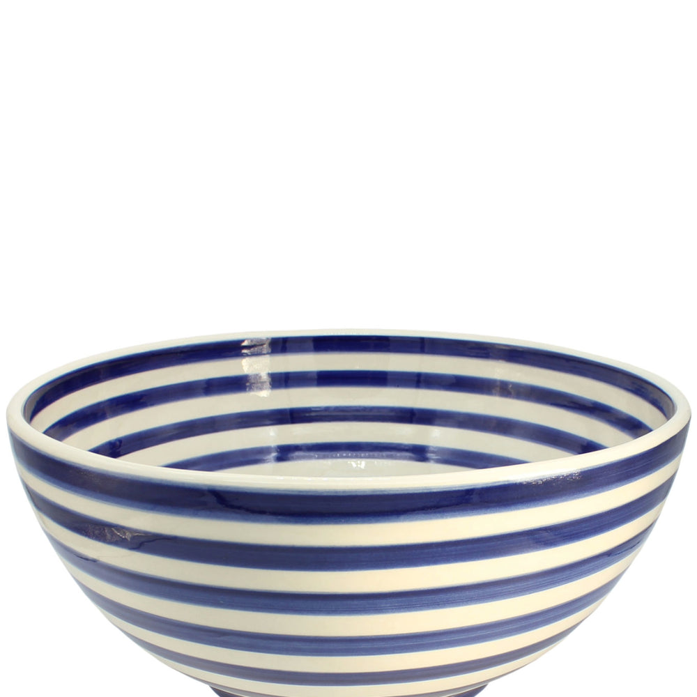 Cobalt Swirl Deep Serving Bowl