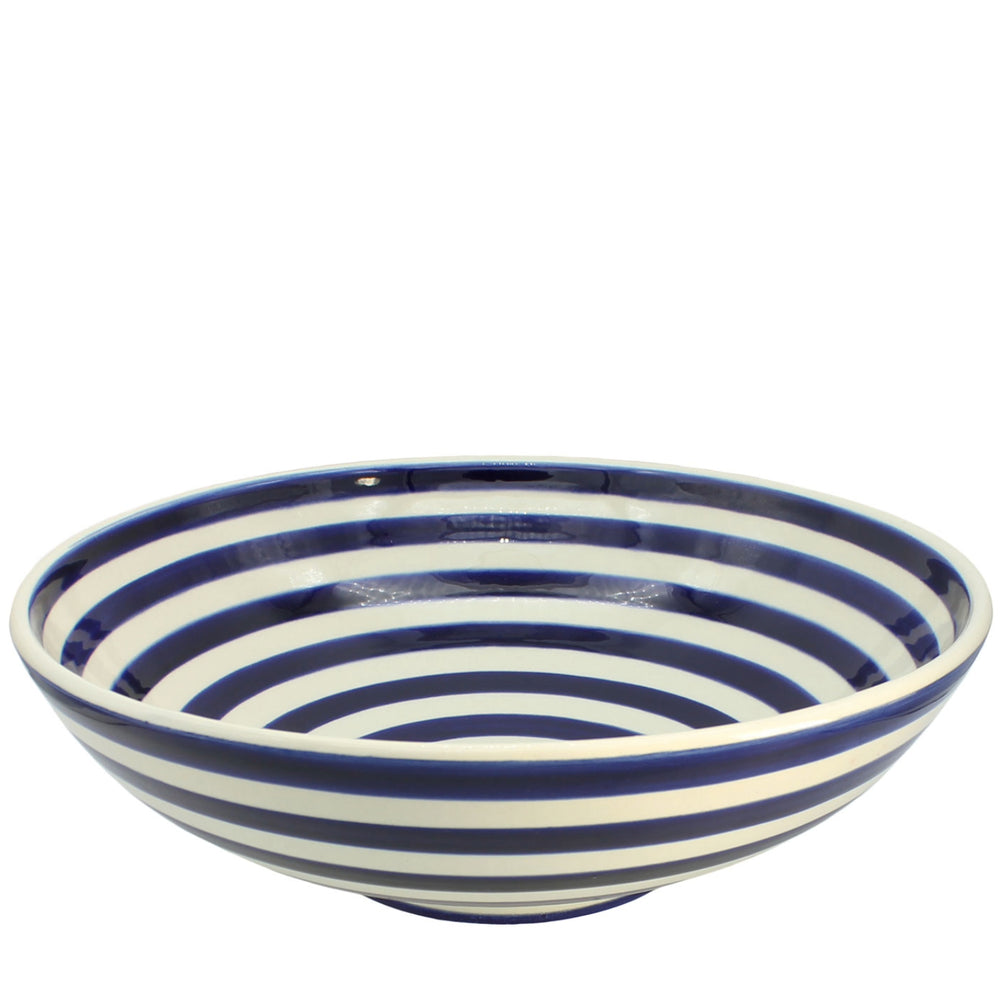 Cobalt Swirl Serving Bowl