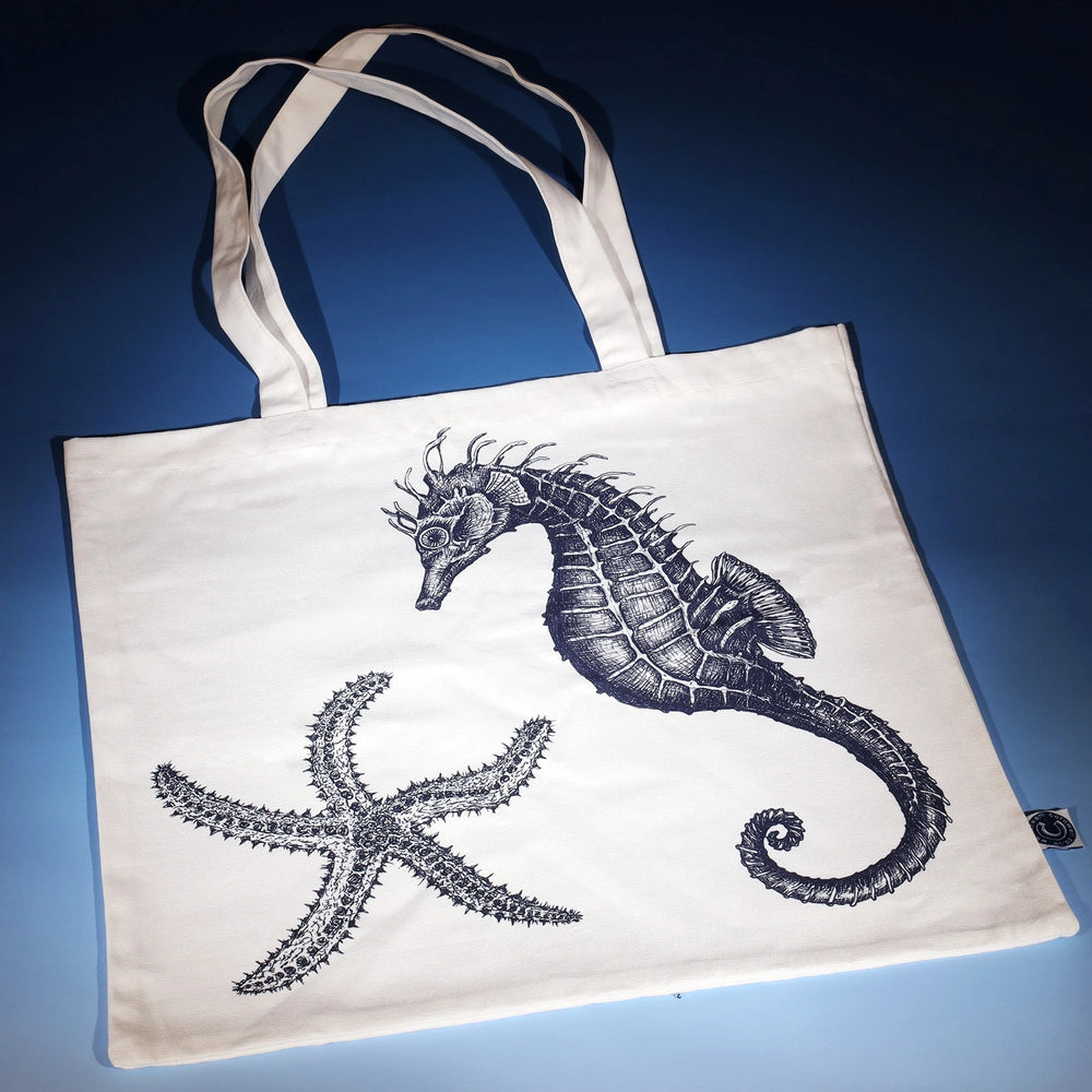 
                      
                        Cream Cornwall Seahorse Tote Bag
                      
                    