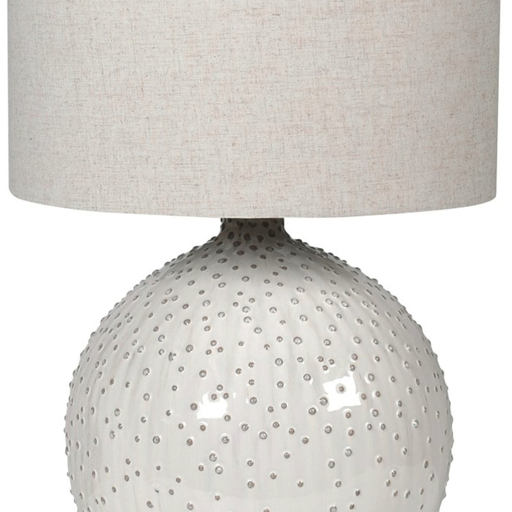Cream Marine Table Lamp with Linen Shade