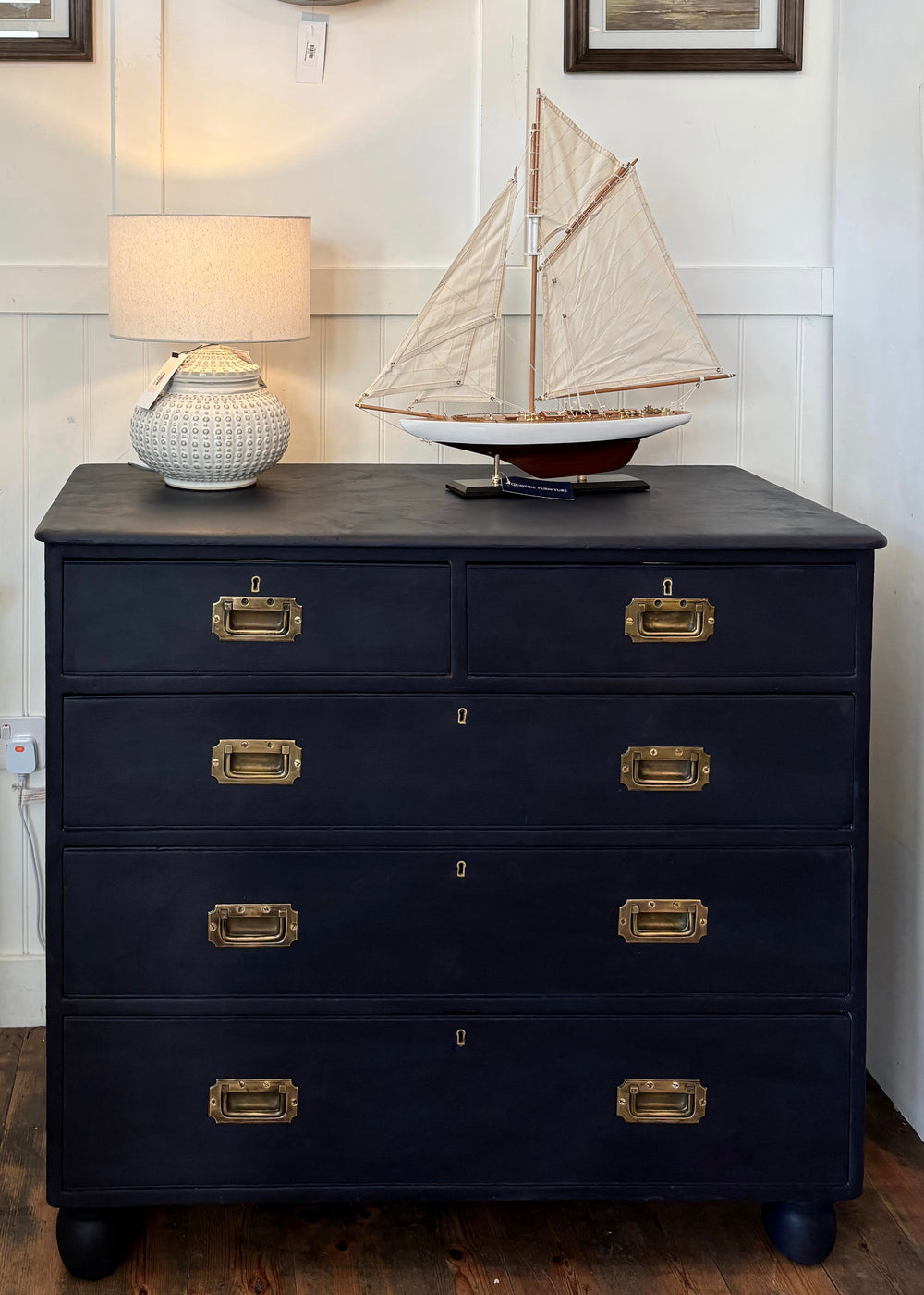 CAMPAIGN STYLE CHEST OF DRAWERS - SOLD