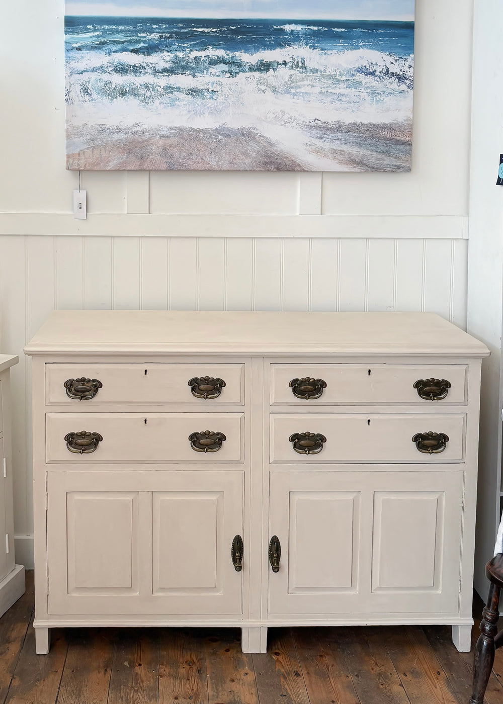 PAINTED ANTIQUE SIDEBOARD WITH DRAWERS  - item unavailable online
