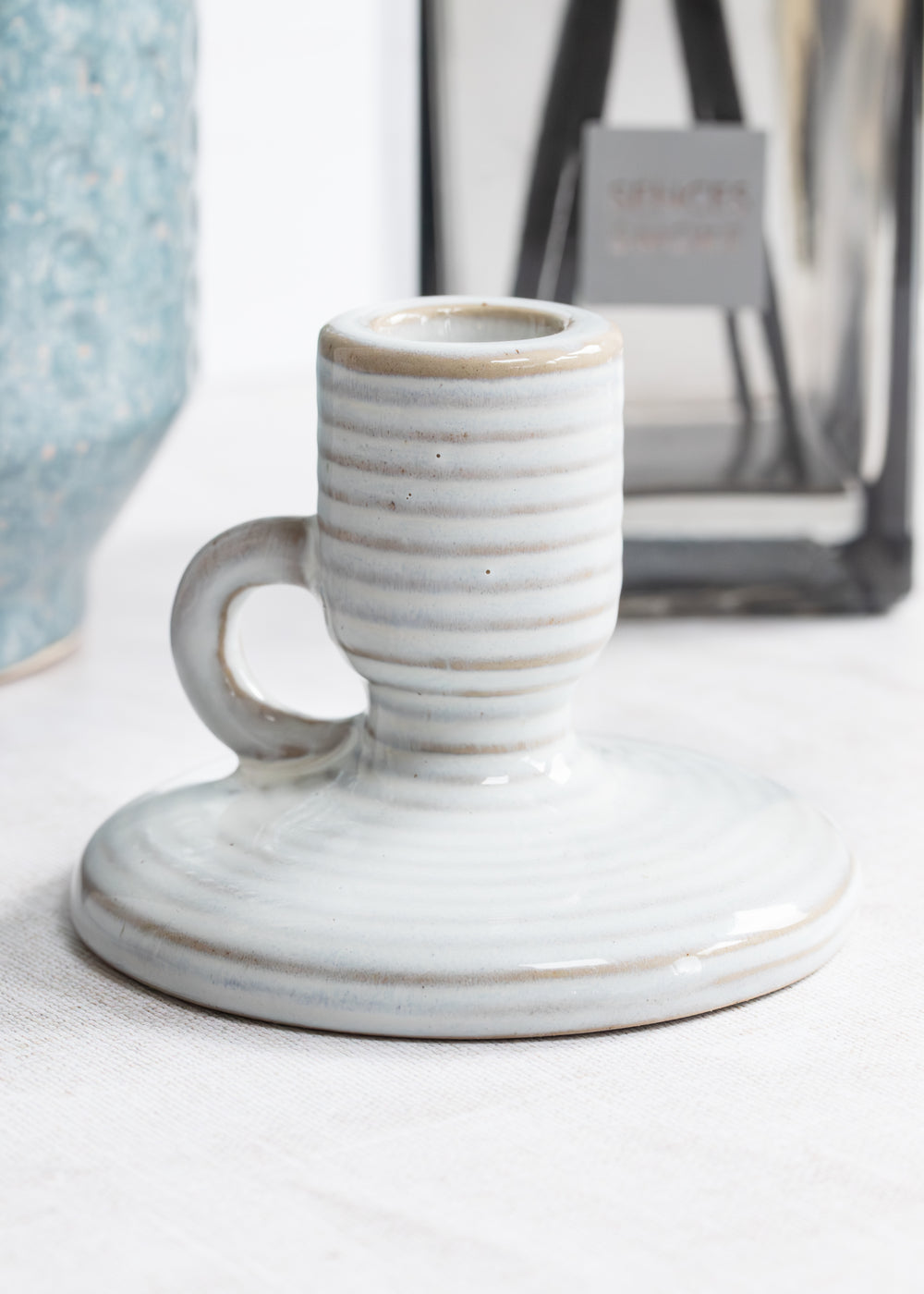 Glazed Ceramic Candle Holder