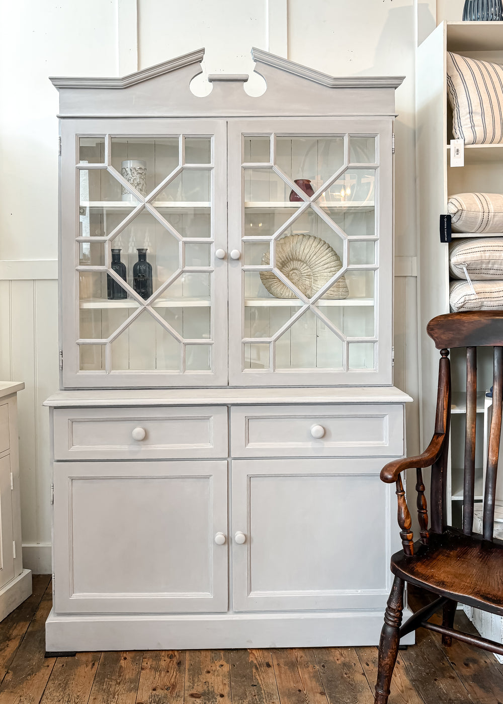 Grey Glazed Cabinet