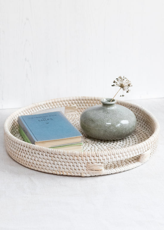 Load image into Gallery viewer, Handmade Rattan Tray
