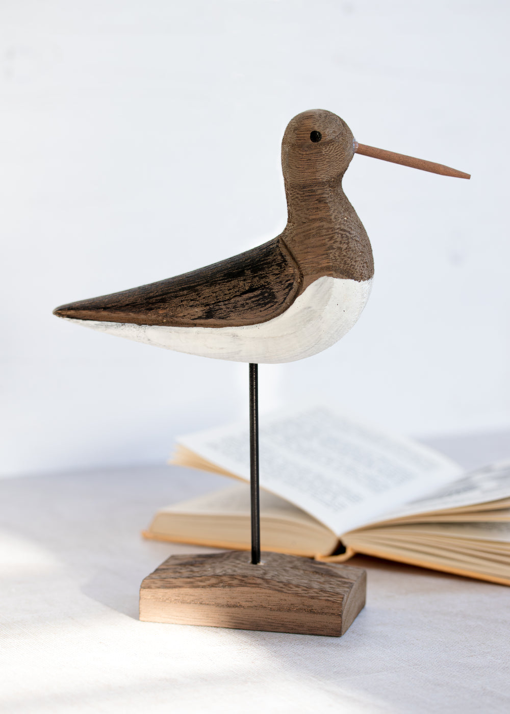 Wooden Bird On Base 19cm