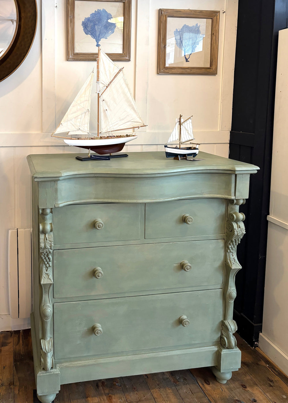 2 OVER 2 PINE CHEST OF DRAWERS-item unavailable online