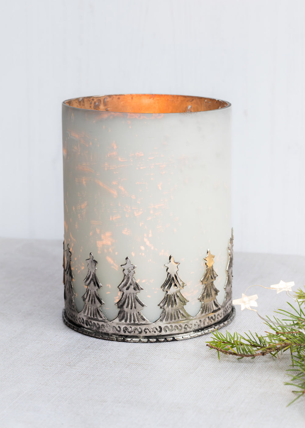 Matt White Christmas Tree Votive