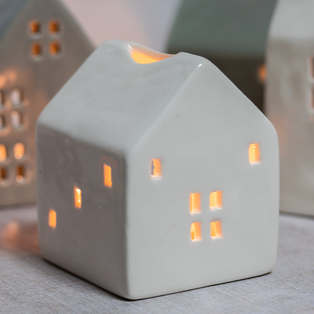 Mini Ceramic Tealight House