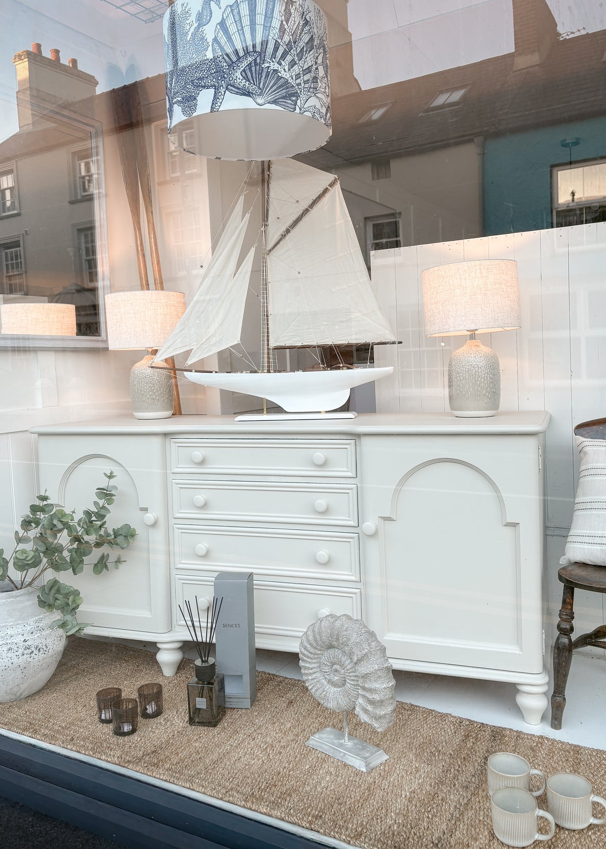 Pine Sideboard in a soft beige colour