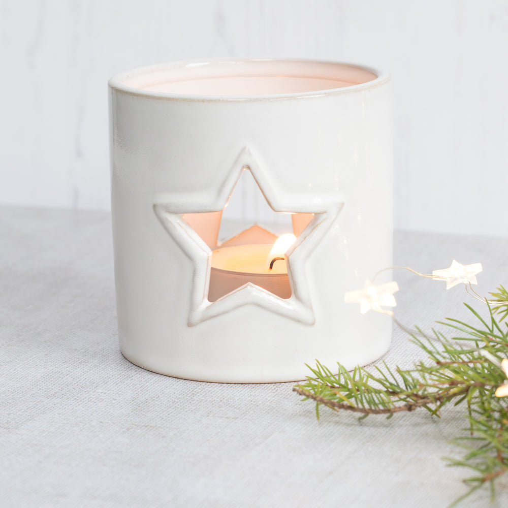 Porcelain Star Tealight Holder