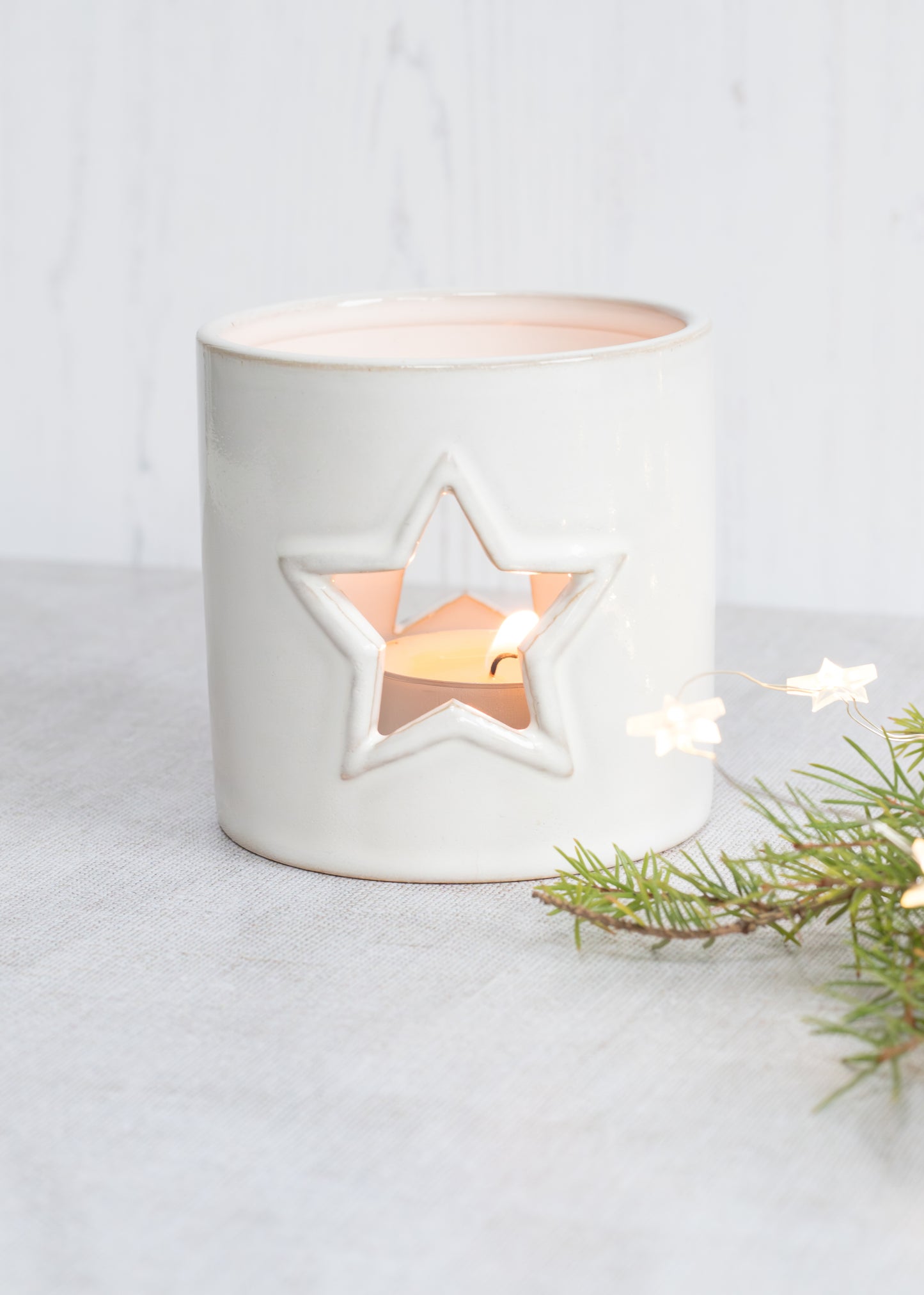 Porcelain Star Tealight Holder