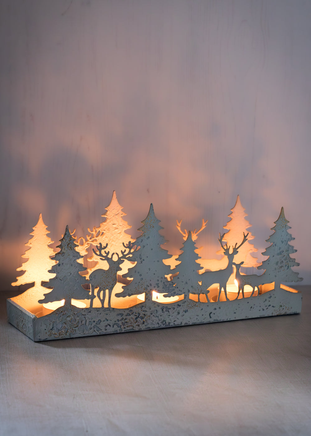 Reindeer Wilderness Candle Holder