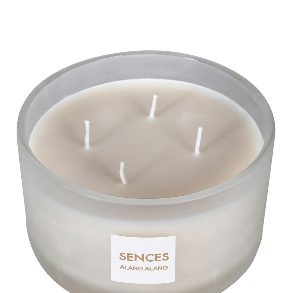 Sences White Alang Alang Lidded 4 Wick Candle