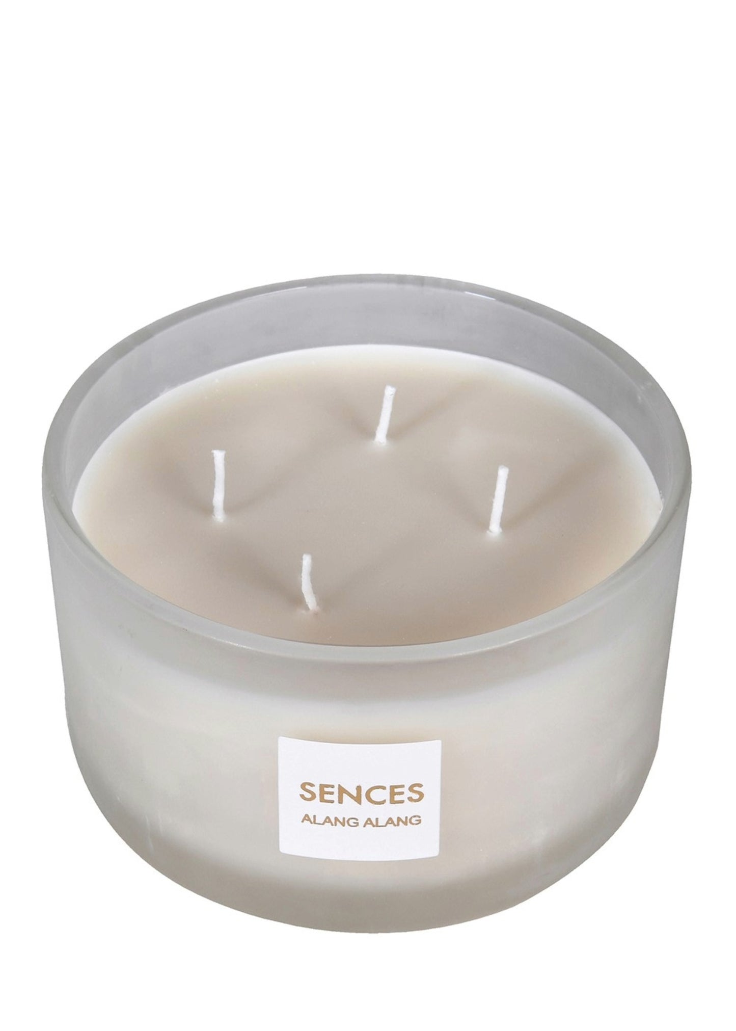 Sences White Alang Alang Lidded 4 Wick Candle