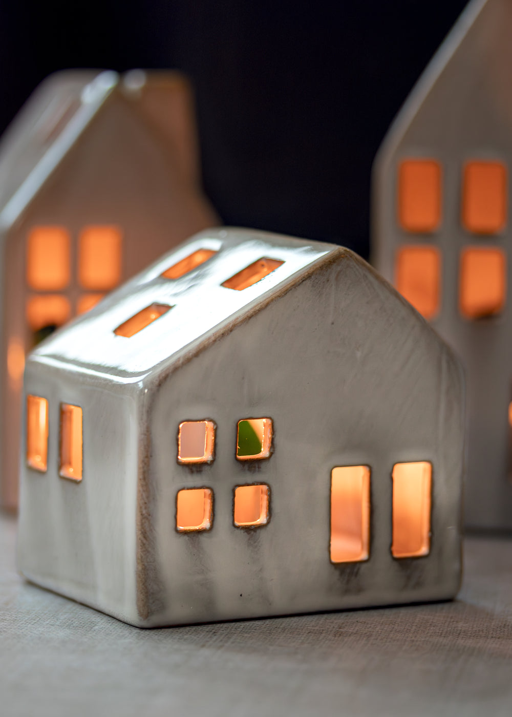 Ceramic Tealight House Small