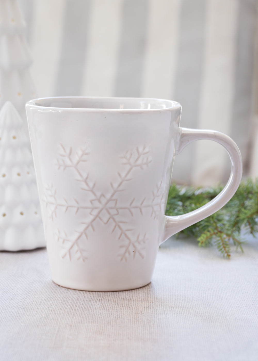 Embossed Snowflake Mug