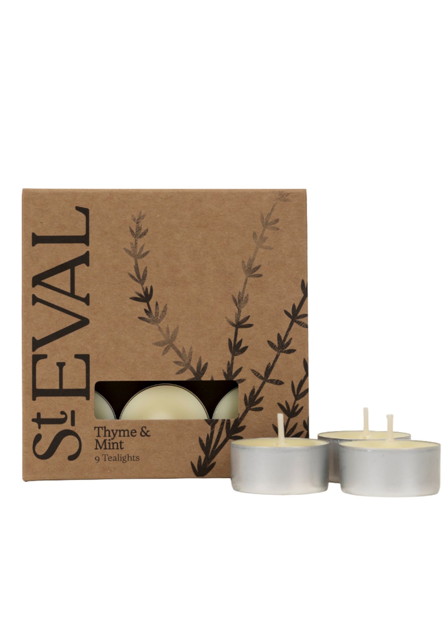 St Eval Thyme & Mint-Handcrafted in North Cornwall, St Eval's Thyme and Mint tealights capture natural fragrances inspired by the landscapes they love. Each tealight brings a touch of the Cornish countryside into your home.