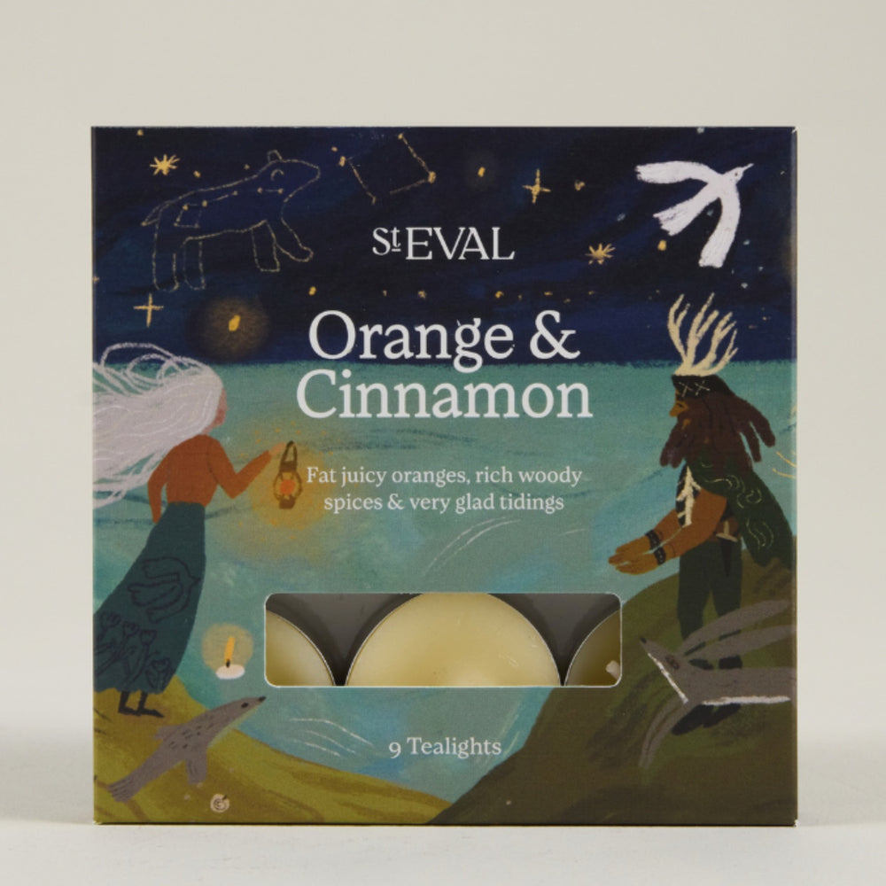 St Eval Orange & Cinnamon tealights 