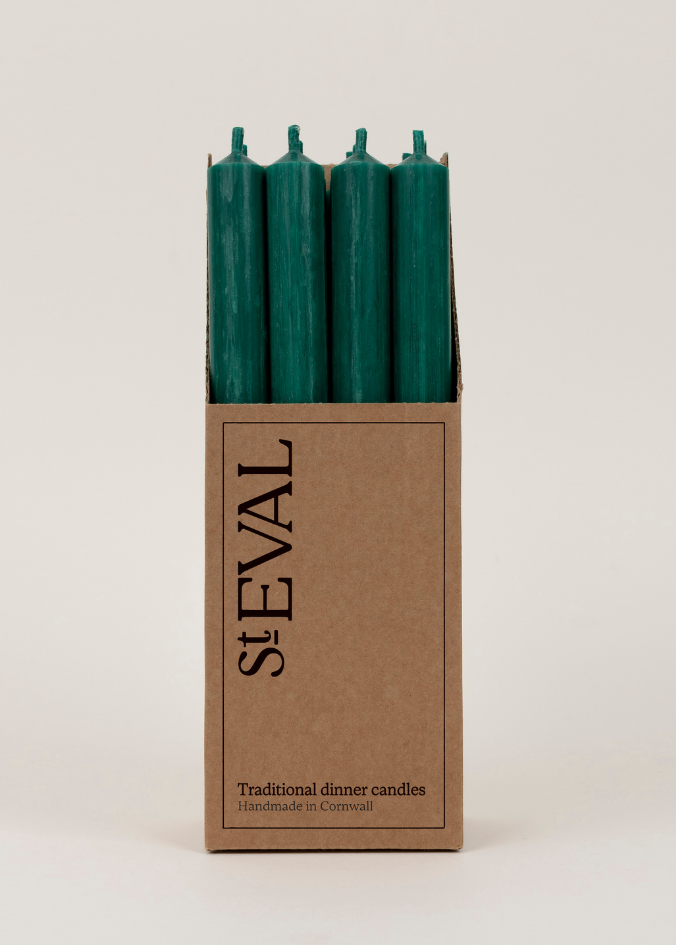 St Eval Woodland Green Dinner Candle