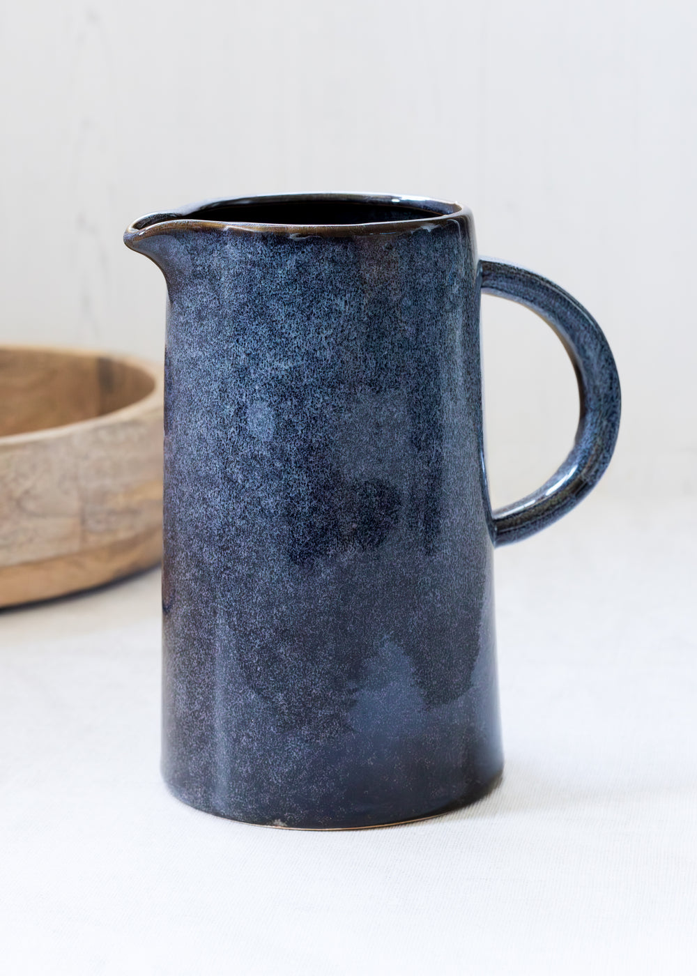 Two Tone Glazed Blue Jug