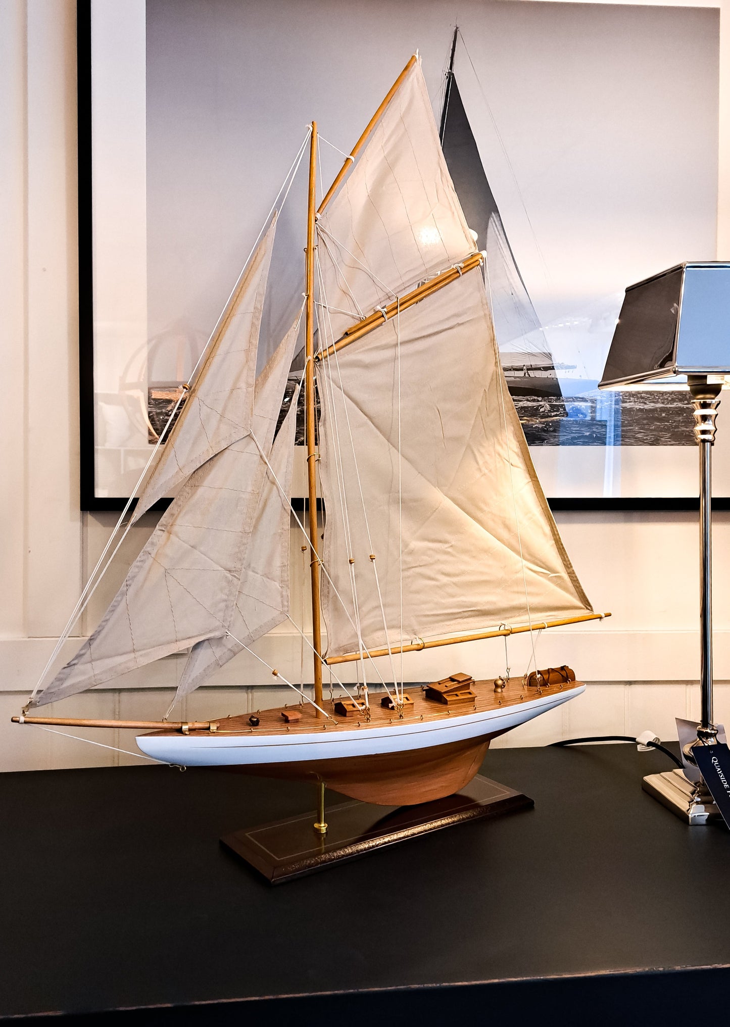 Varnished Model Yacht