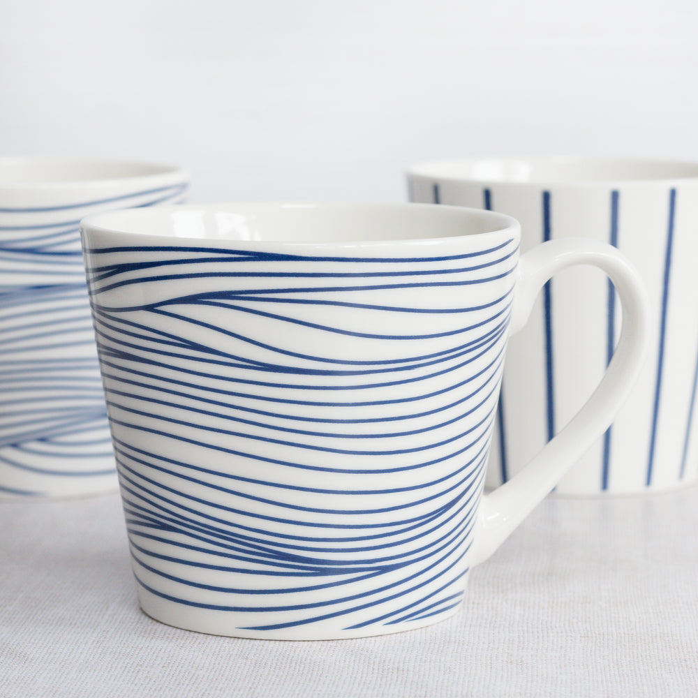 Wave Design Ceramic Mug