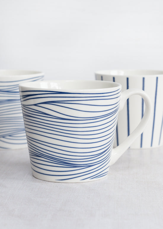 Wave Design Ceramic Mug