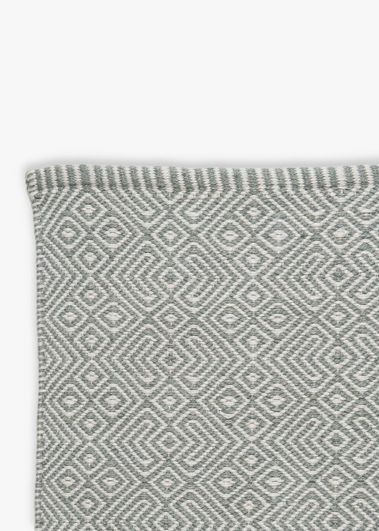 Textured floor rug with geometric pattern 