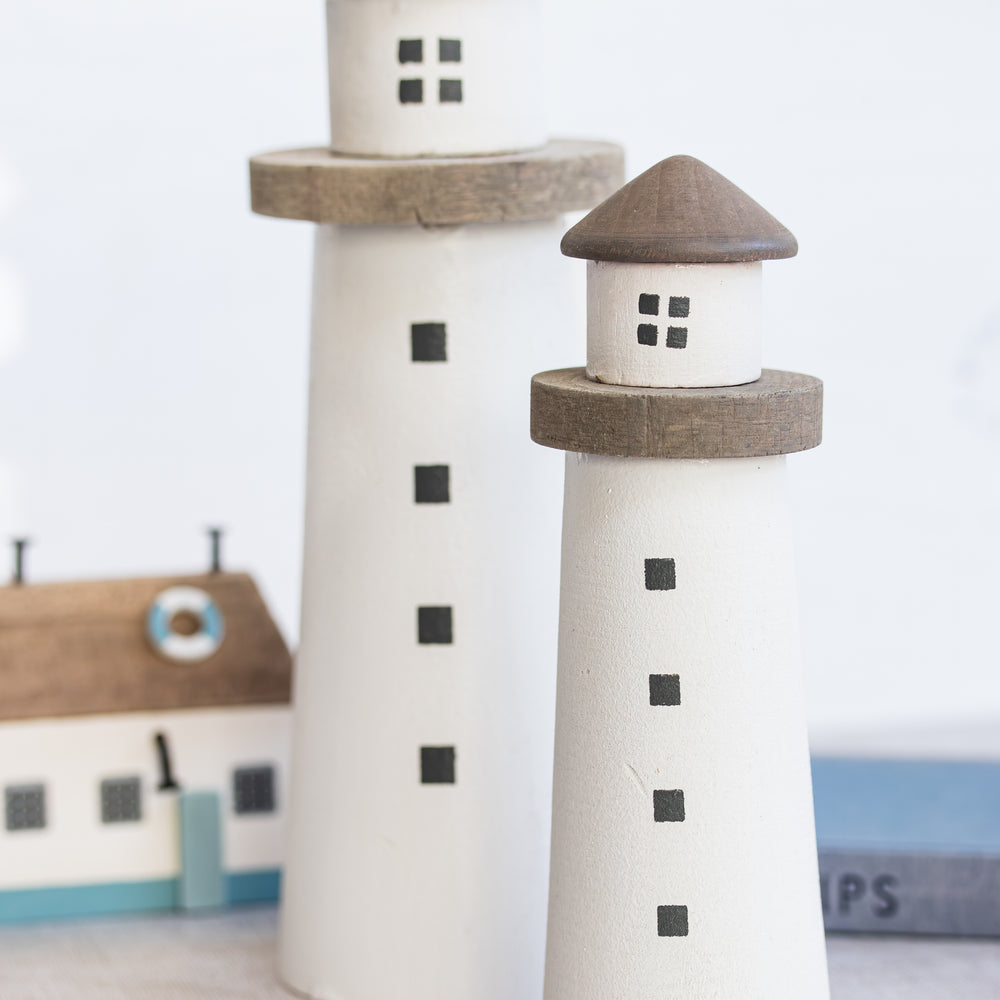 White Wooden Lighthouse