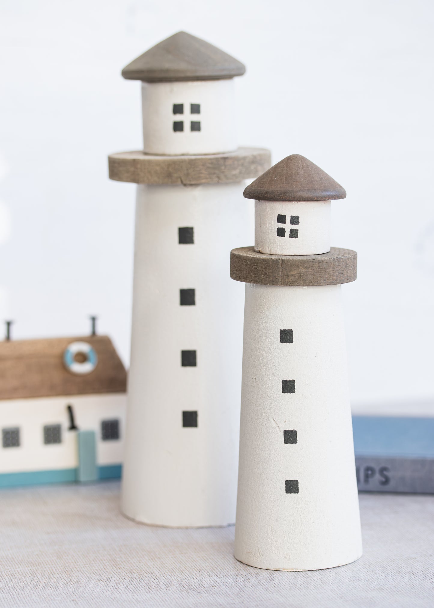 White Wooden Lighthouse