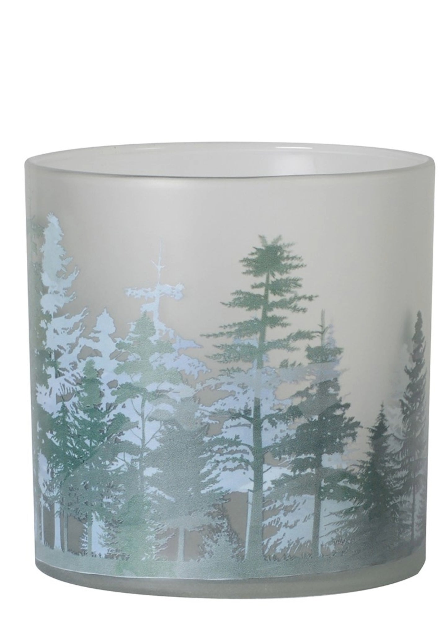 Frosted Forest Candle Holder