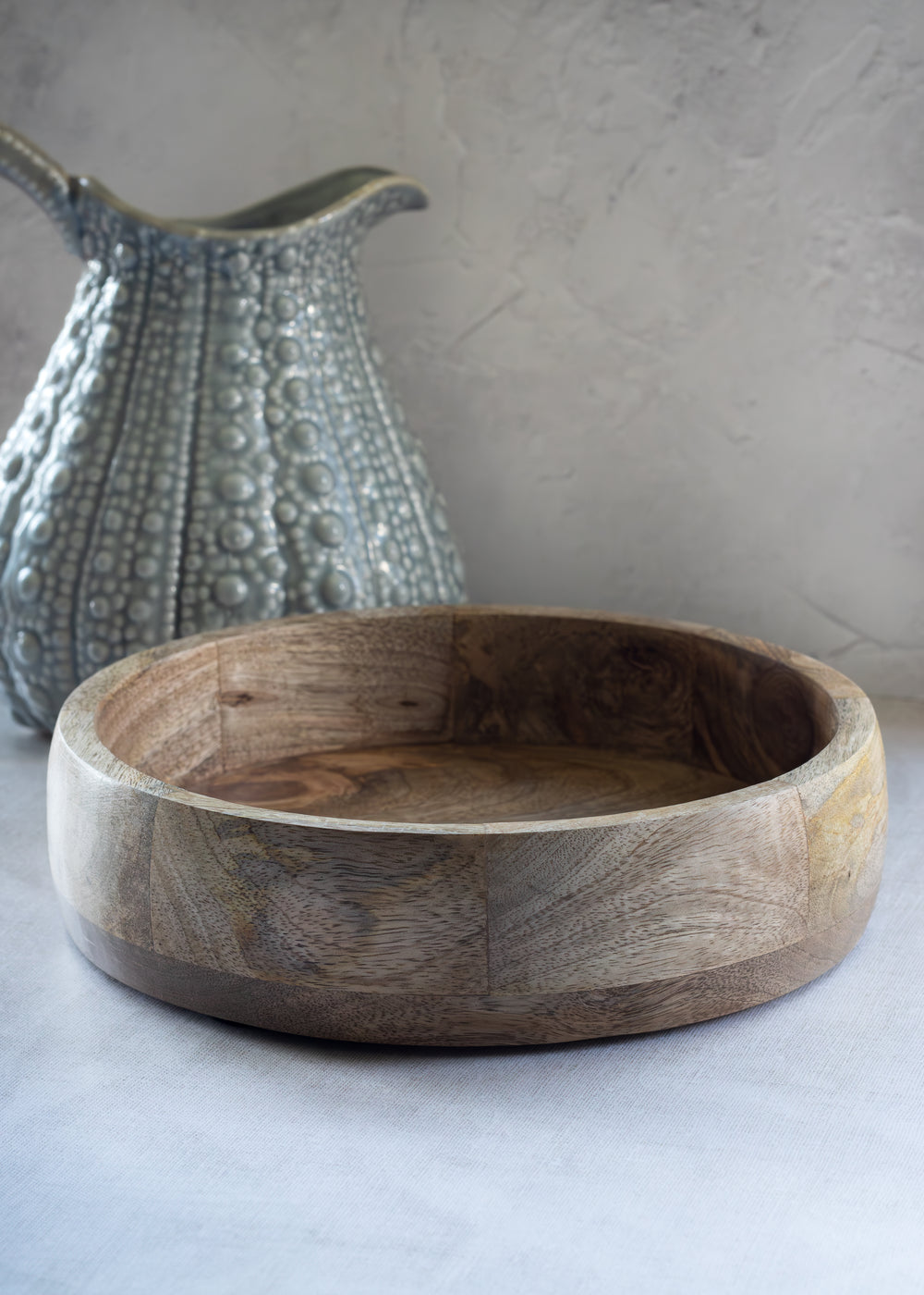 Rustic Wooden Serving Bowl