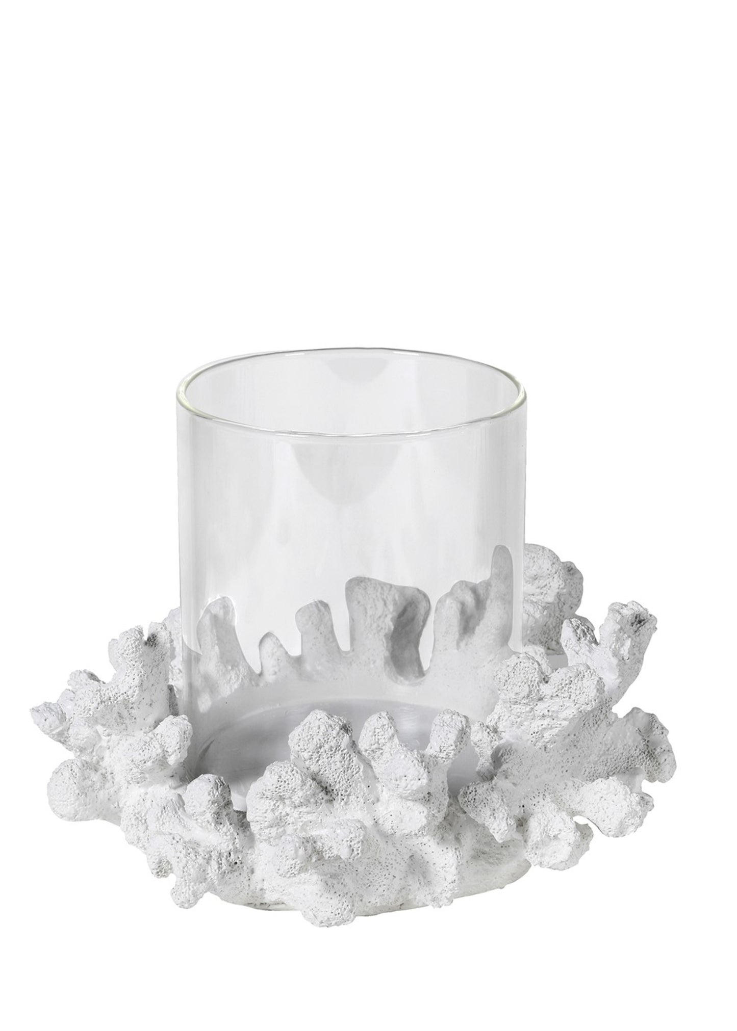 Load image into Gallery viewer, Faux Coral Hurricane Candle Holder
