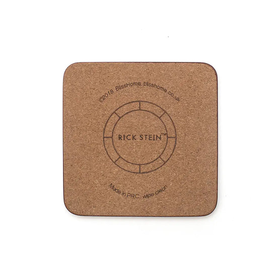 RICK STEIN COVES OF CORNWALL CORK-BACKED COASTERS, SET OF 4