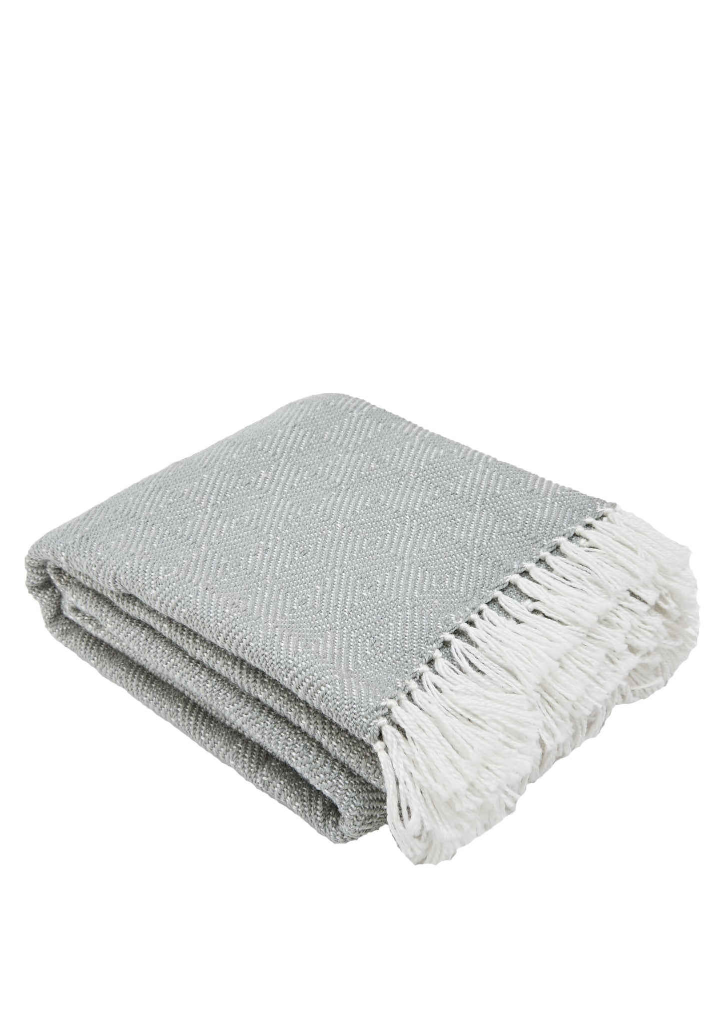 Load image into Gallery viewer, WEAVER GREEN DOVE GREY DIAMOND BLANKET
