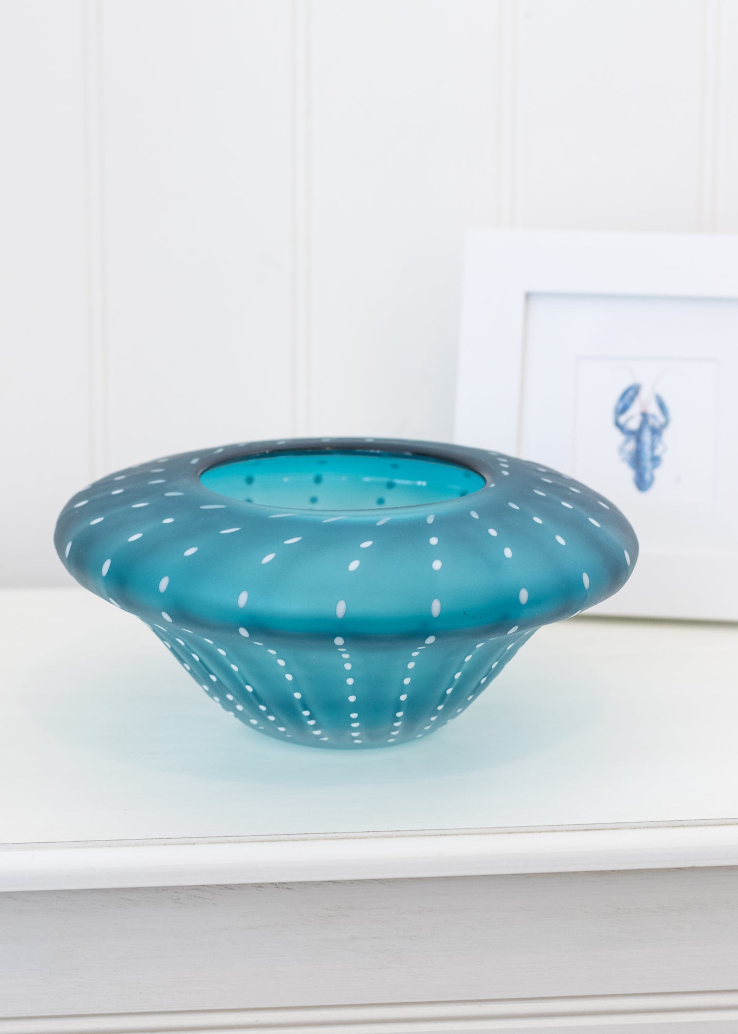 Aquamarine Glass Bowl