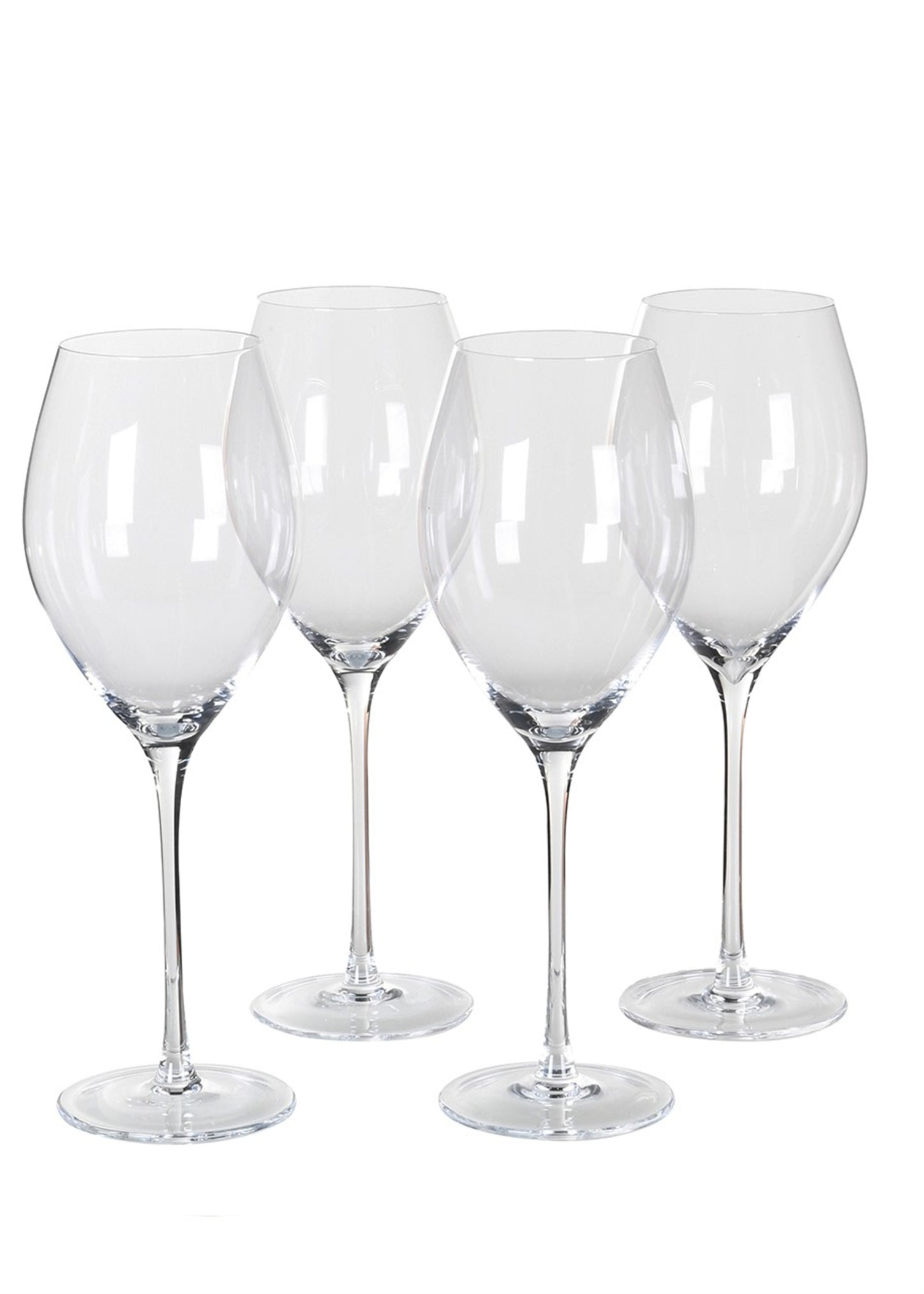 Crystal Red Wine Glasses, Set of 4