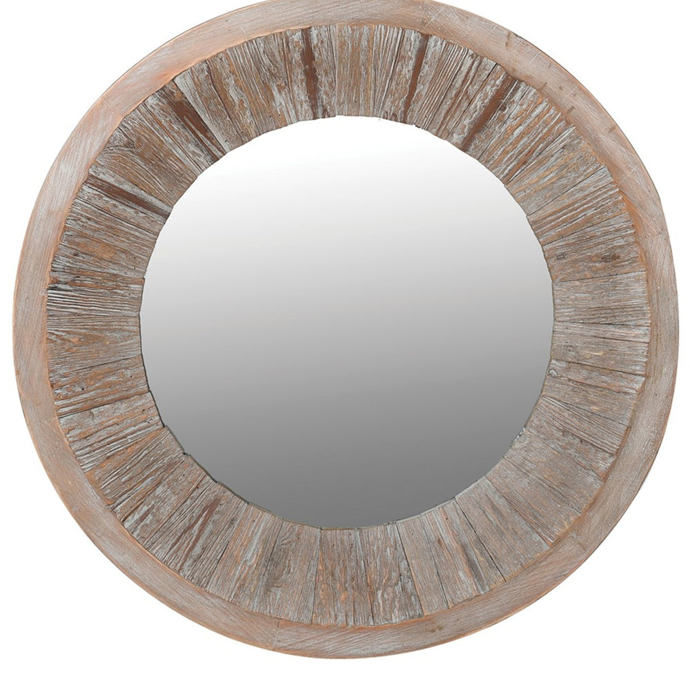 
                      
                        Round Wooden Mirror
                      
                    